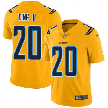 Los Angeles Chargers NFL Football Desmond King Gold Jersey Men Limited  #20 Inverted Legend->more ncaa teams->NCAA Jersey
